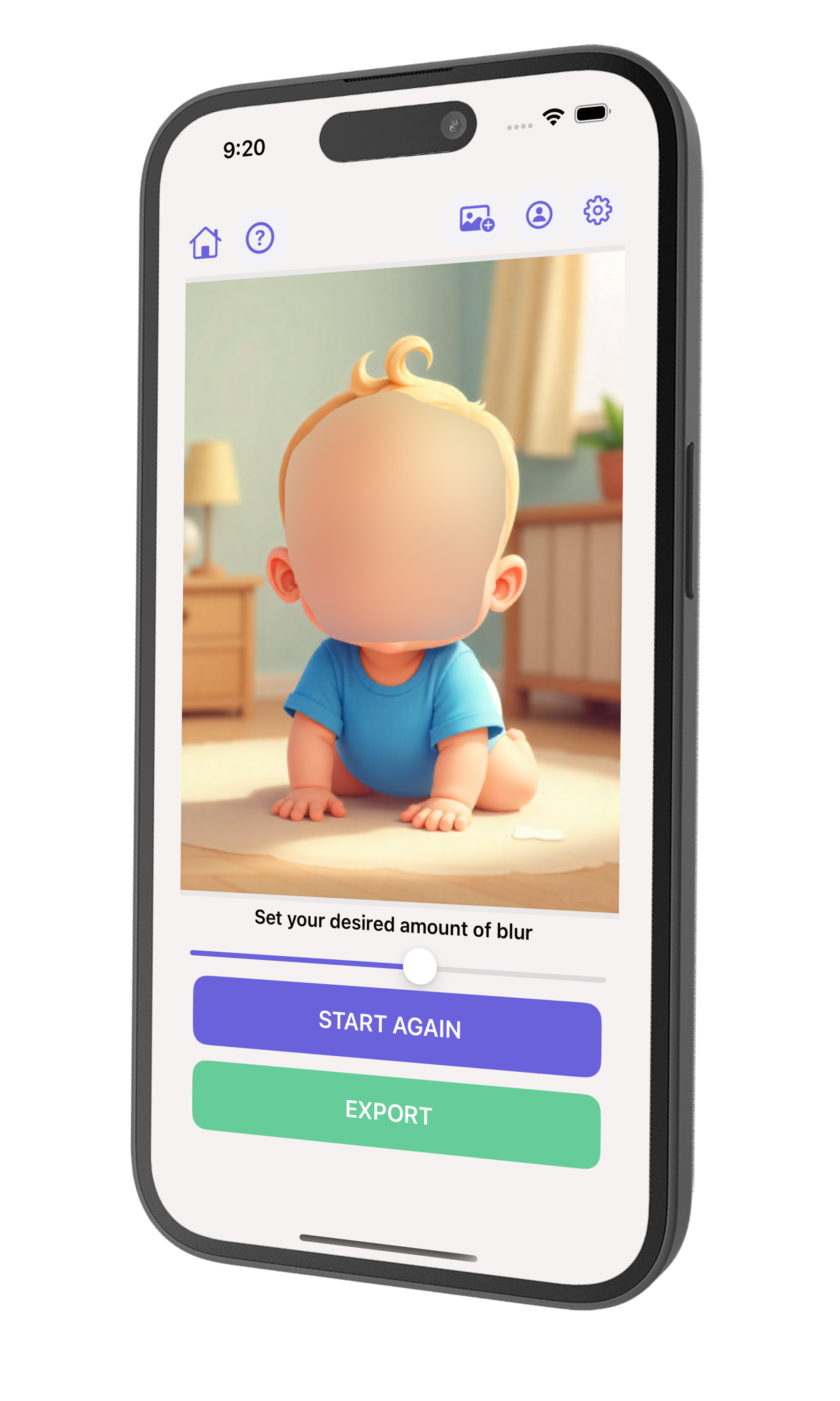 Blur Your Bub App Screenshot